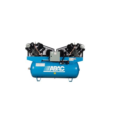 ABAC IRONMAN 10 HP 460 Volt Three Phase Two Stage Cast Iron 120 Gallon Horizontal Air Compressor ABC10-43120H